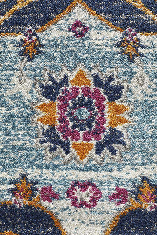 Rug Culture RUGS Erdek Rust Traditional Medallion Round Rug