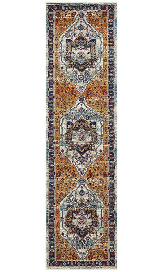 Rug Culture RUGS Erdek Rust Traditional Medallion Runner