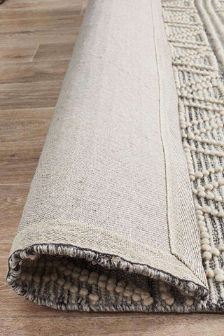 Rug Culture RUGS Esha Grey Tribal Wool Rug