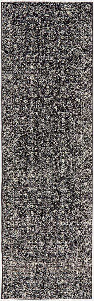 Rug Culture RUGS Estella Charcoal Transitional Runner Rug