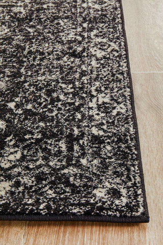 Rug Culture RUGS Estella Charcoal Transitional Runner Rug