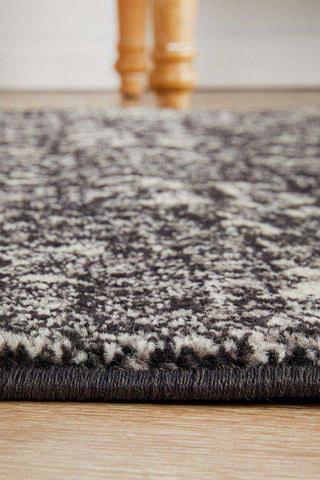 Rug Culture RUGS Estella Charcoal Transitional Runner Rug