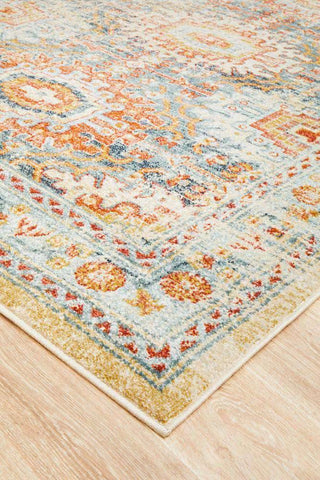 Rug Culture RUGS Faris Blue Tribal Rug