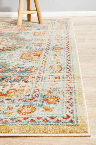 Rug Culture RUGS Faris Blue Tribal Rug