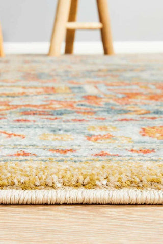 Rug Culture RUGS Faris Blue Tribal Rug