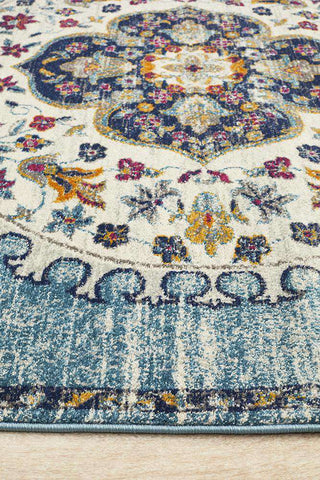 Rug Culture RUGS Farrar Blue Medallion Rug