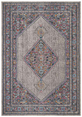 Rug Culture RUGS Fethiye Grey Distressed Diamond Rug