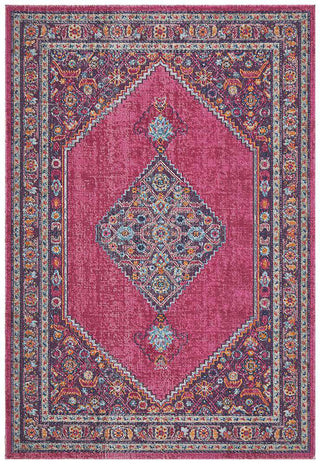 Rug Culture RUGS Fethiye Pink Distressed Diamond Rug