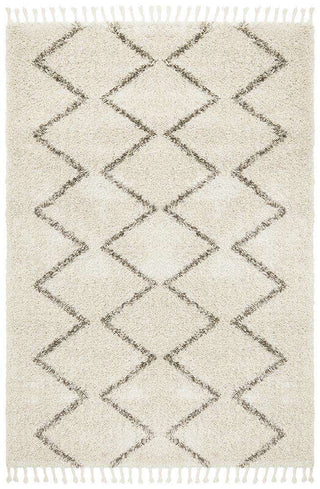 Rug Culture RUGS Fleur Natural Fringed Rug