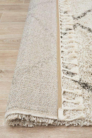 Rug Culture RUGS Fleur Natural Fringed Runner