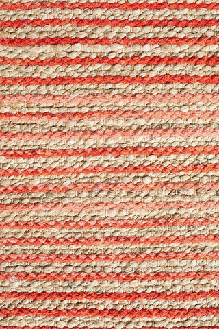 Rug Culture RUGS Flora Coral Jute Rug