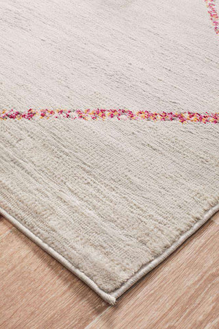 Rug Culture RUGS Florentin Grey & Pink Diamond Rug (Discontinued)