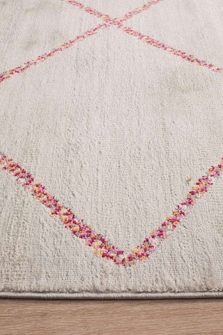 Rug Culture RUGS Florentin Grey & Pink Diamond Rug (Discontinued)