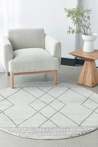 RUG CULTURE Rugs Gina Geometric Round Rug