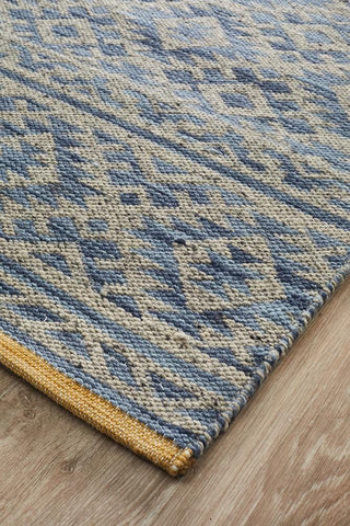 Rug Culture RUGS Harvey Blue Tribal Rug