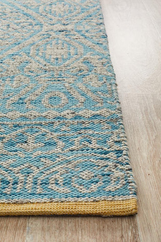 Rug Culture RUGS Hunter Blue Tribal Rug