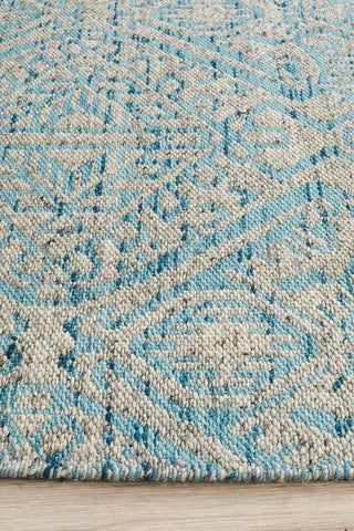 Rug Culture RUGS Hunter Blue Tribal Rug