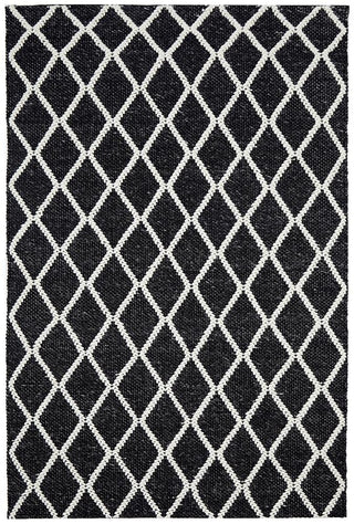 RUG CULTURE RUGS Huxley Black Wool Blend Rug