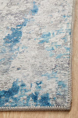 RUG CULTURE RUGS Illusions Blue Hallway Runner