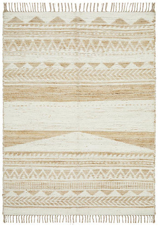 Rug Culture RUGS Kailani White & Natural Jute Blend Rug