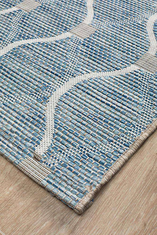 Rug Culture RUGS Kavala Outdoor Runner - Blue