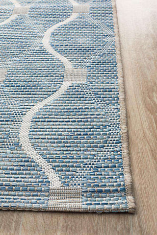 Rug Culture RUGS Kavala Outdoor Runner - Blue