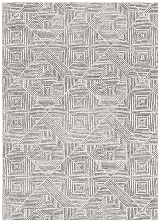 Rug Culture RUGS Kenza Grey Tribal Diamond Rug