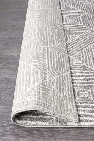 Rug Culture RUGS Kenza Grey Tribal Diamond Rug