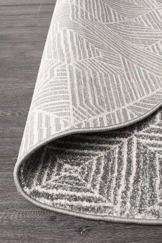 Rug Culture RUGS Kenza Grey Tribal Round Rug