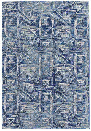 Rug Culture RUGS Kenza Navy Tribal Rug