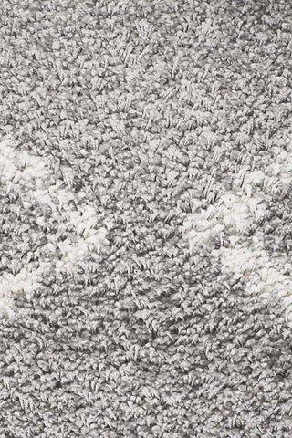 Rug Culture RUGS Kenza Silver Fringed Rug (Discontinued)