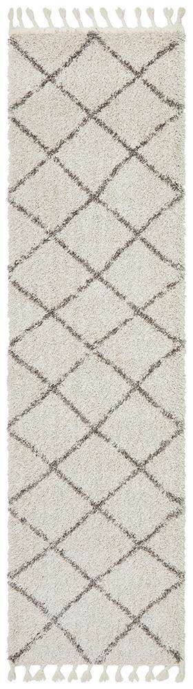 Rug Culture RUGS Kiyan Natural Fringed Runner