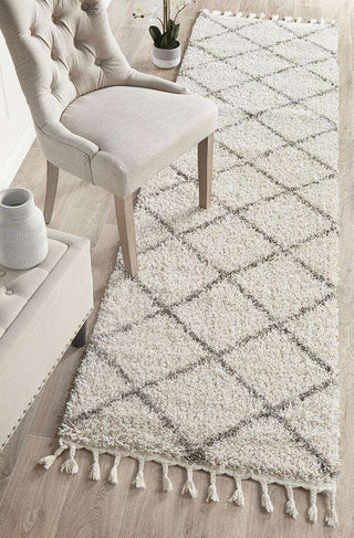 Rug Culture RUGS Kiyan Natural Fringed Runner