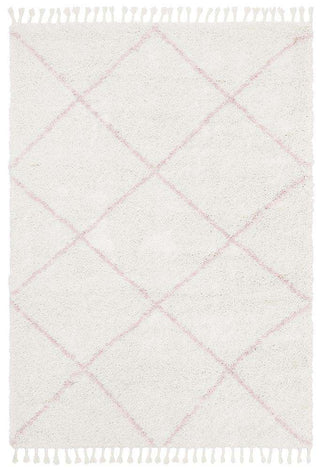 Rug Culture RUGS Kiyan Pink Fringed Rug