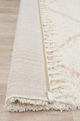 Rug Culture RUGS Kiyan Pink Fringed Rug