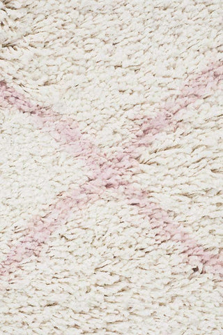 Rug Culture RUGS Kiyan Pink Fringed Runner