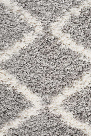 Rug Culture RUGS Kiyan Silver Fringed Runner