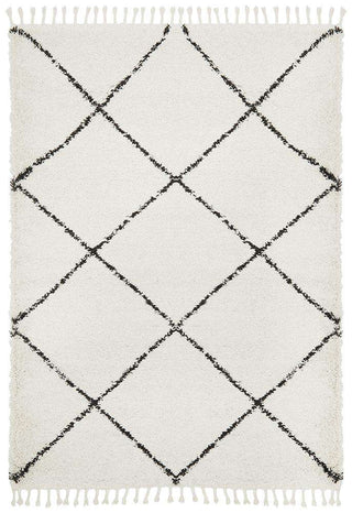 Rug Culture RUGS Kiyan White Fringed Rug