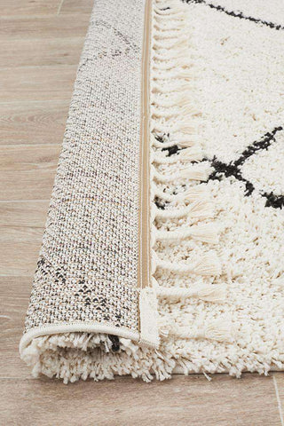 Rug Culture RUGS Kiyan White Fringed Rug