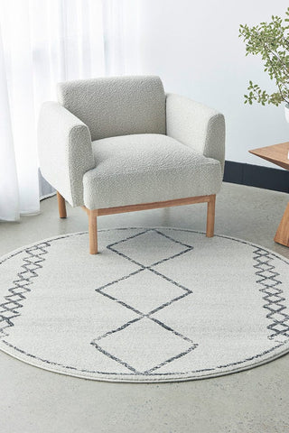 RUG CULTURE Rugs Kylie Diamond Round Rug