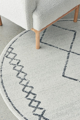 RUG CULTURE Rugs Kylie Diamond Round Rug