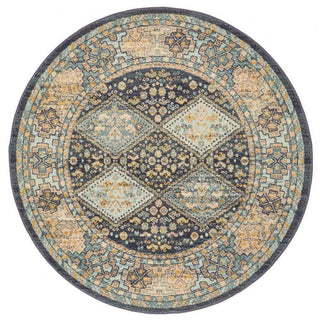 Rug Culture RUGS Legacy Navy Round Rug