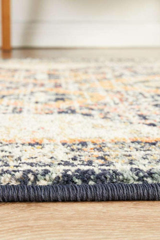 Rug Culture RUGS Legacy Navy & Rust Transitional Runner