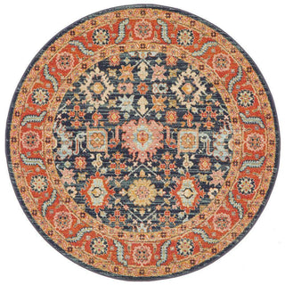 Rug Culture RUGS Legacy Navy Transitional Round Rug