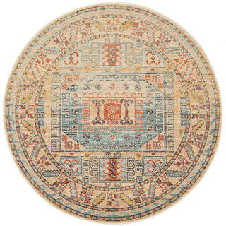 Rug Culture RUGS Legacy Sky Blue Round Rug