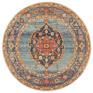 Rug Culture RUGS Lola Distressed Transitional Round Rug