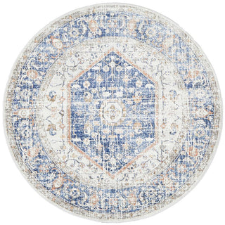 RUG CULTURE RUGS Lorissa Blue Round Rug