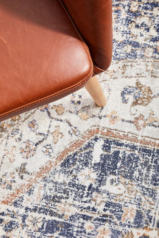 RUG CULTURE RUGS Lorissa Blue Round Rug