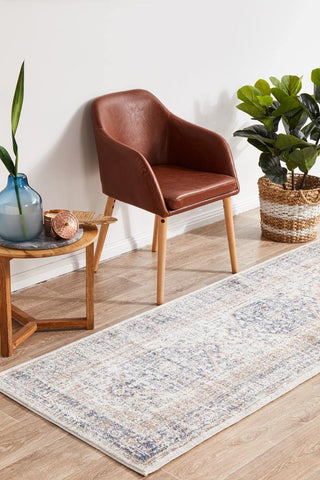 RUG CULTURE RUGS Lorissa Blue Runner Rug