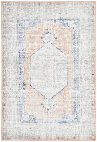 RUG CULTURE RUGS Lorissa Peach Distressed Transitional Rug